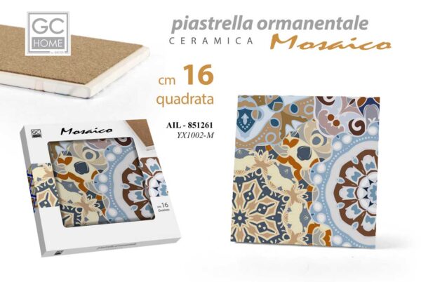 PIASTRELLA CERAM.MOSAICO 16CM