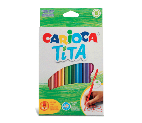 CARIOCA COLORI A MATITA TITA 18 PEZZI