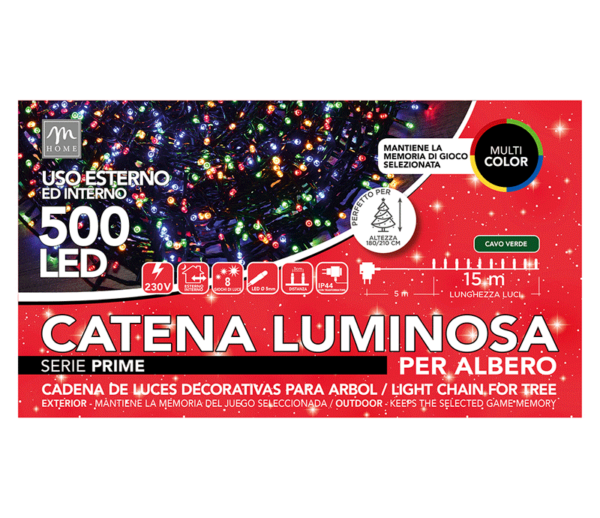 MINILUCI LED 500 LUCI MULTICOLOR