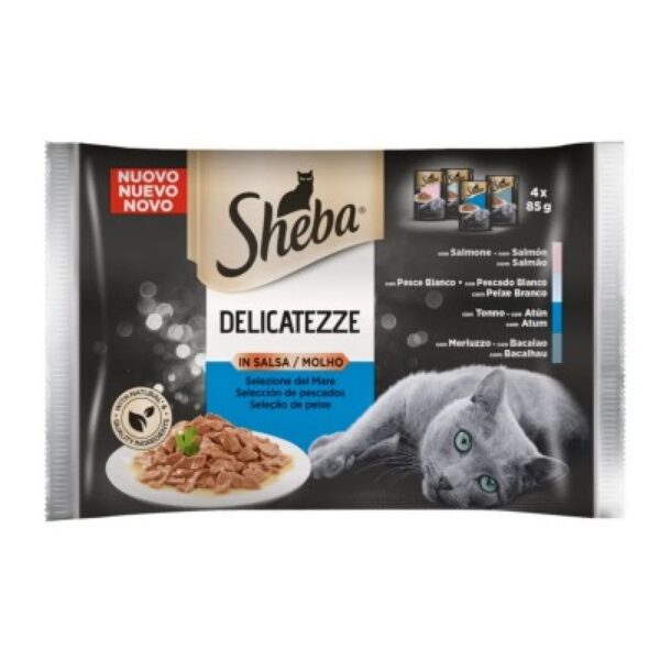 SHEBA GELATINA PESCE 4*85GR