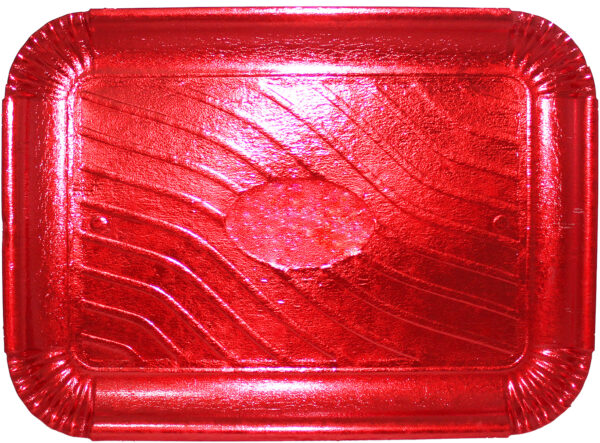 VASSOIO ROSSO 24*16CM X4