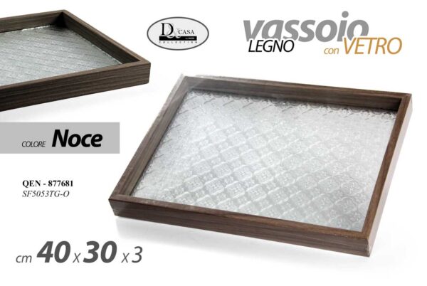 VASSOIO NOCE 30*40*3CM