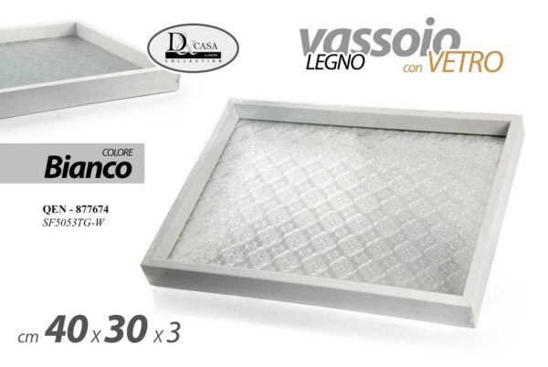 VASSOIO BCO 30*40*3CM